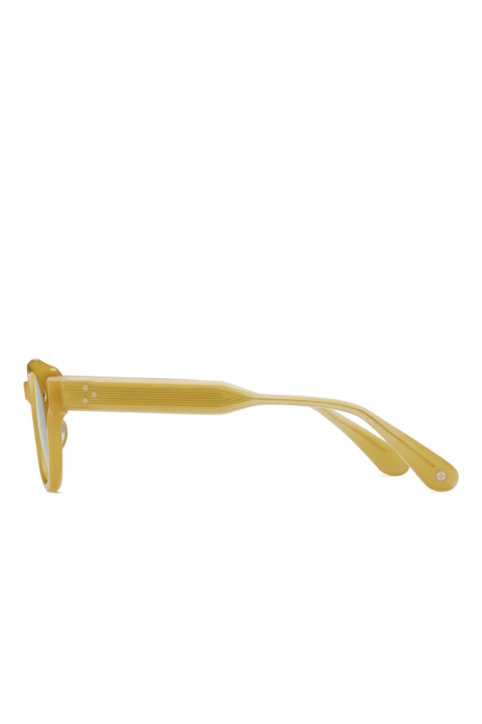 The Gift of Mortality Honey Crystal & 18K Gold/Solid Green G13