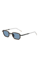 All the Time in the World Black/Palladium & Medium Tortoise Inlay, Solid Indigo Blue (LG-ALLTIME-01-SUN-IBL)