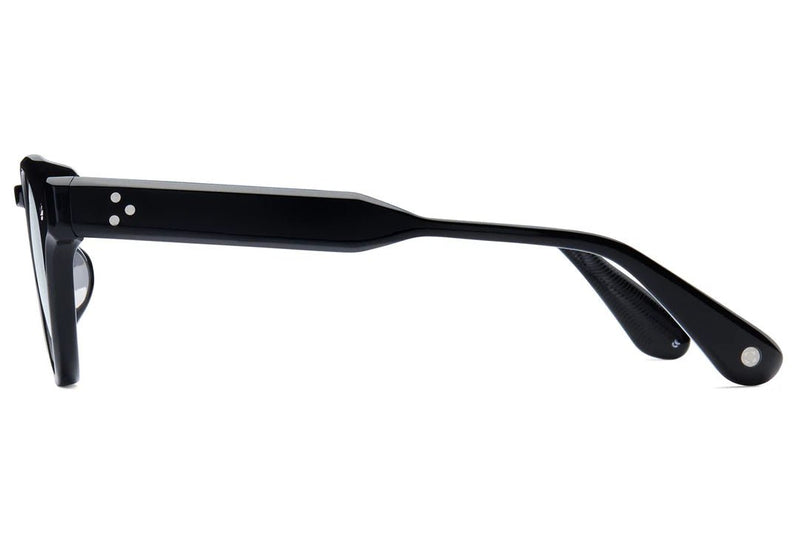 Golden Hour Black & Palladium with Solid Blue Lenses