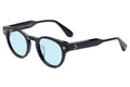 Golden Hour Black & Palladium with Solid Blue Lenses
