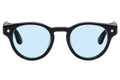 Golden Hour Black & Palladium with Solid Blue Lenses