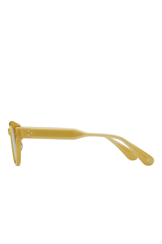 The Gift of Mortality Honey Crystal & 18K Gold/Solid Green G13